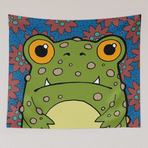 Item preview, Toad Monster with Flowers designed and sold by SquashBlossom1.