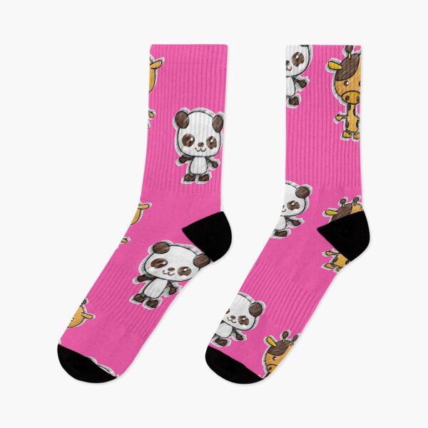 Item preview, Pink Giraffe and Baby Panda Cuddles designed and sold by Mrspink16.