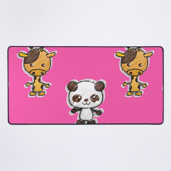 Item preview, Pink Giraffe and Baby Panda Cuddles designed and sold by Mrspink16.