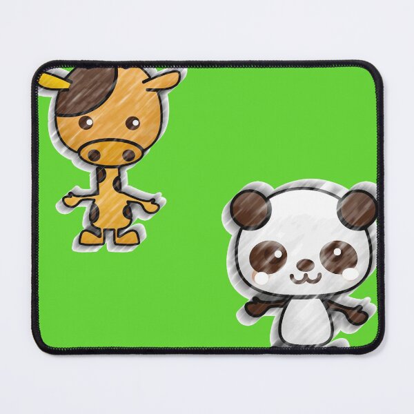 Item preview, Green Giraffe and Baby Panda Cuddles designed and sold by Mrspink16.