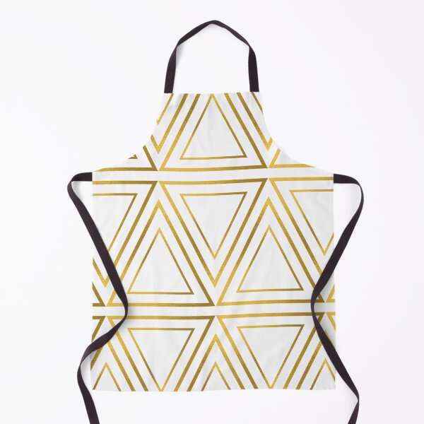 Item preview, Gold triangle geometric pattern on white background. designed and sold by ABInspired.