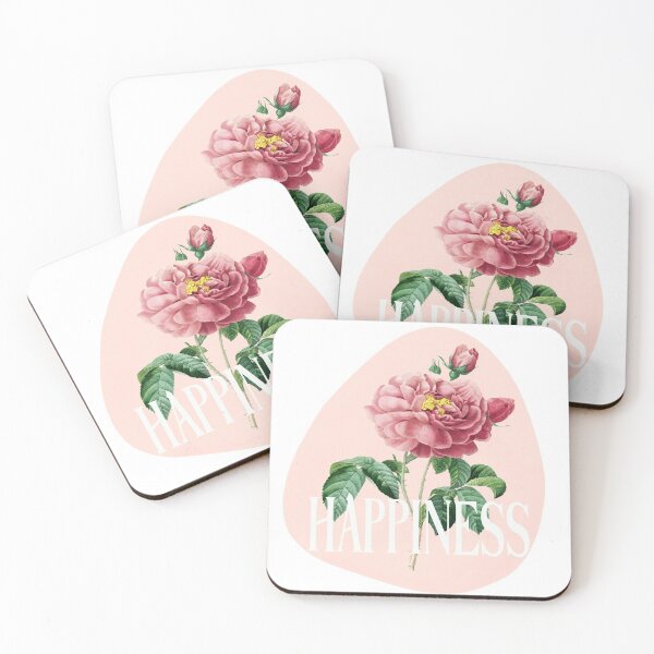 Item preview, White Happiness, Vintage Pink Roses designed and sold by JoyforU.