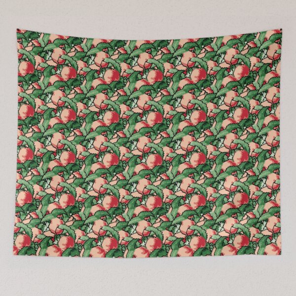 Item preview, Seamless Juicy Peaches Pattern designed and sold by JoyforU.