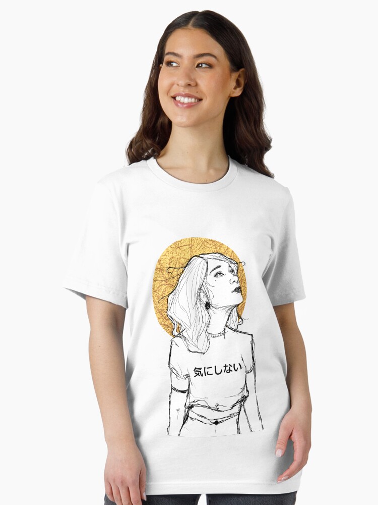 Imagen 2 de 7, Camiseta esencial con la obra No me importa, diseñada y vendida por misskatz.