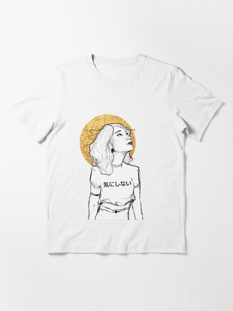 Imagen 3 de 7, Camiseta esencial con la obra No me importa, diseñada y vendida por misskatz.