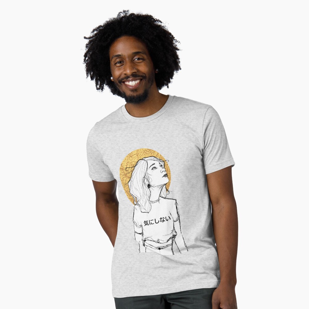 Vista previa del artículo con la obra «Camiseta de tejido mixto», diseñado y vendido por misskatz.