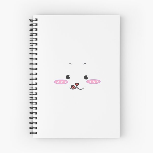 Item preview, Cahier à spirales chat emoji minimaliste designed and sold by santa-design-94.