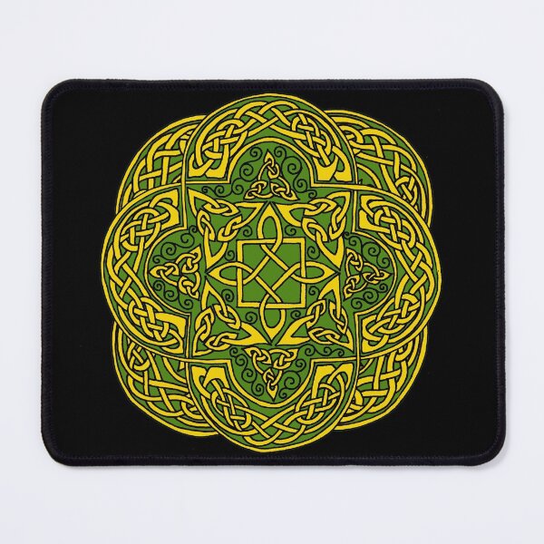 Item preview, Celtic Roccoco Gold on Green designed and sold by ingridthecrafty.
