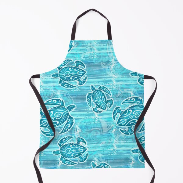 Item preview, Blue Hawaiian Tribal Turtles designed and sold by sunnthreads.