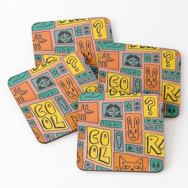 Item preview, Cartoon Cat Collage Wall designed and sold by flashlightison.