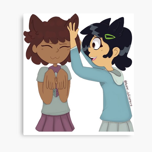 Cat Girl GFs Fantasy world Amphibia The Meaning Of Friendship Canvas Print