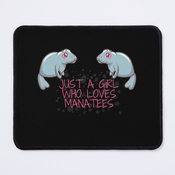 Item preview, JUST A GIRL WHO LOVES MANATEES FUNNY LOVE CUTE LOVELY PINK BLEU SUMMER designed and sold by Petartist.