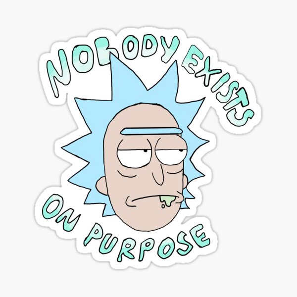 Floating Rick Sticker By 11emk Redbubble