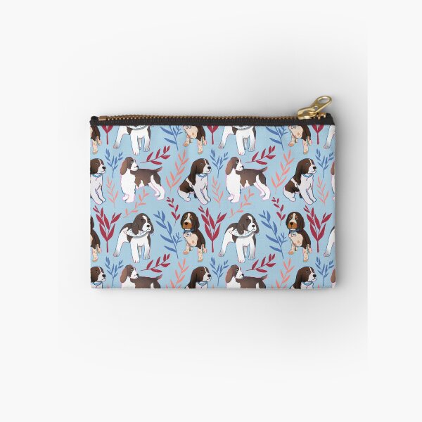Item preview, English Springer Spaniel - Cute Brown and White Dog Illustration Pattern  designed and sold by TheRainbowRoom.