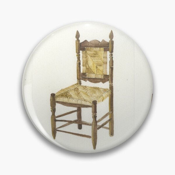Item preview, Woven Seat Wooden Chair Watercolor designed and sold by ellenmueller.