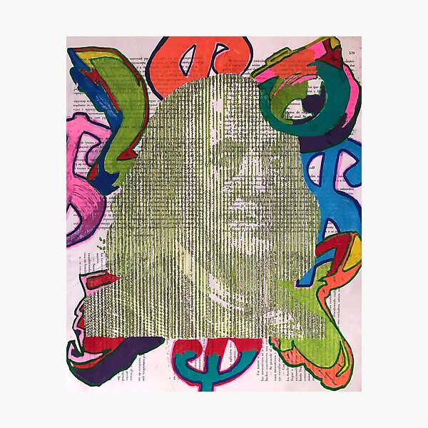 Graffiti wall | Pop art | Street-art aesthetics Photographic Print