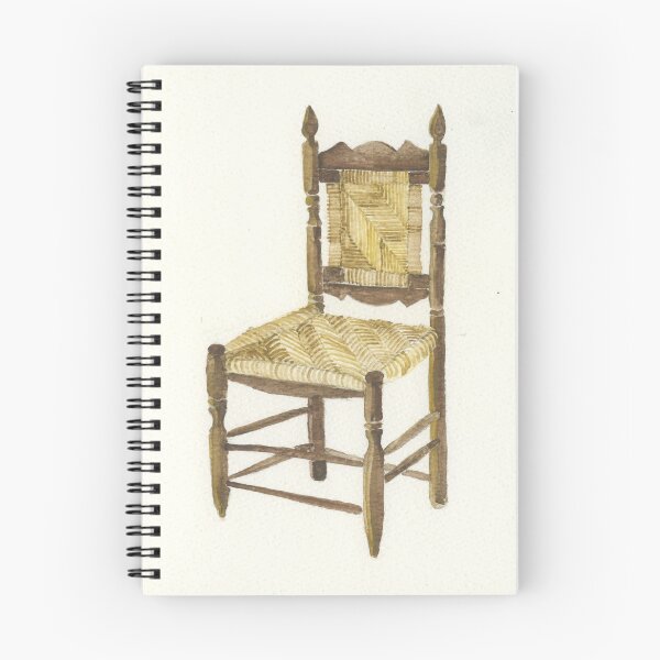 Item preview, Woven Seat Wooden Chair Watercolor designed and sold by ellenmueller.