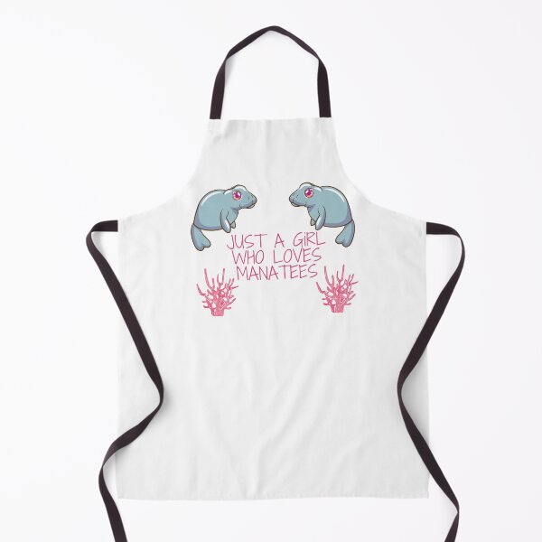 Item preview, JUST A GIRL WHO LOVES MANATEES FUNNY LOVE CUTE LOVELY PINK BLEU SUMMER designed and sold by Petartist.