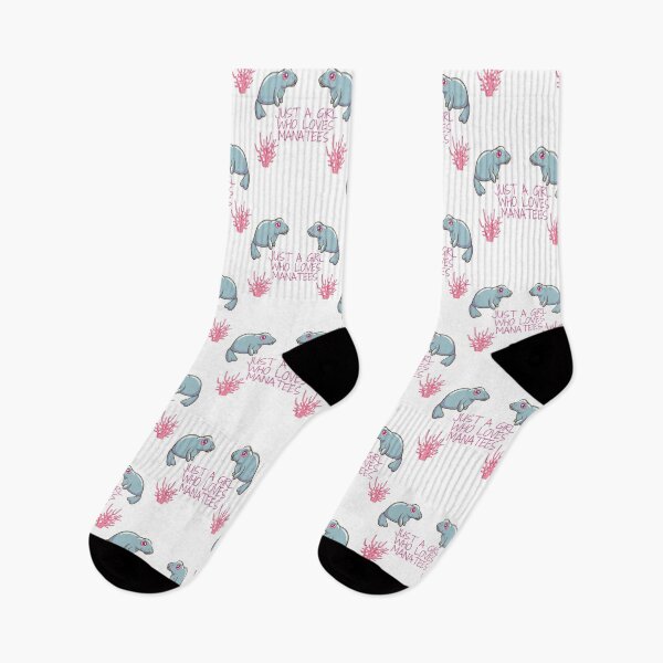 Item preview, JUST A GIRL WHO LOVES MANATEES FUNNY LOVE CUTE LOVELY PINK BLEU SUMMER designed and sold by Petartist.