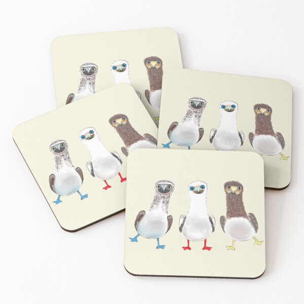 Item preview, 3 Cute Booby Birds designed and sold by alongtimeago.