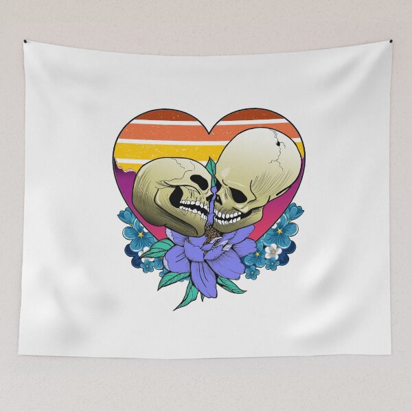 Item preview, Halloween couple skull designed and sold by AXIOM13.