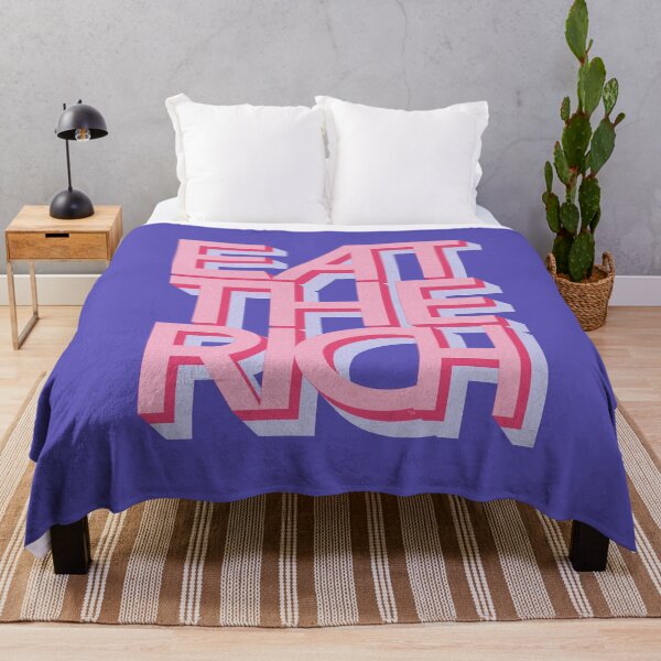 Item preview, Eat The Rich Anti Capitalism Typography 3D Retro Text designed and sold by GRAPHICxBOMB.