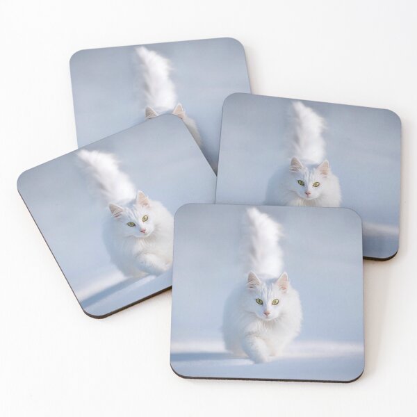 Item preview, Cute white cat designed and sold by marketfeliz.