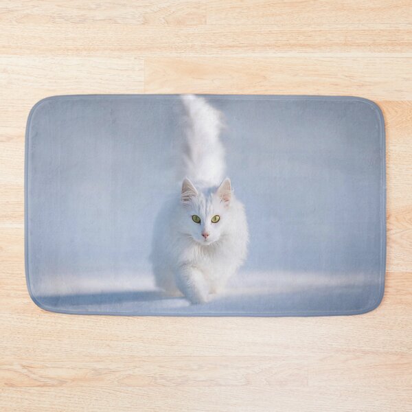 Item preview, Cute white cat designed and sold by marketfeliz.
