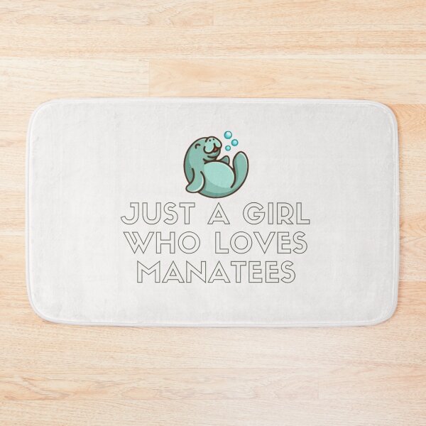 Item preview, JUST A GIRL WHO LOVES MANATEES FUNNY LOVE CUTE LOVELY PINK BLEU SUMMER designed and sold by Petartist.