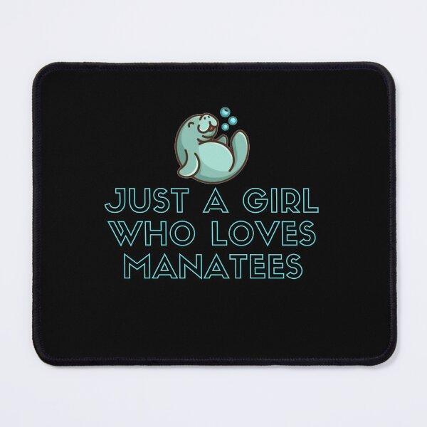 Item preview, JUST A GIRL WHO LOVES MANATEES FUNNY LOVE CUTE LOVELY PINK BLEU SUMMER designed and sold by Petartist.