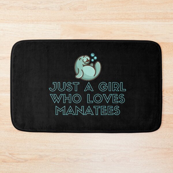 Item preview, JUST A GIRL WHO LOVES MANATEES FUNNY LOVE CUTE LOVELY PINK BLEU SUMMER designed and sold by Petartist.