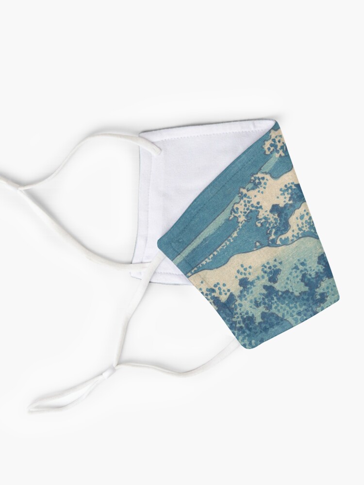 Alternate view of Japanese Woodblock Print Hokusai Wave Mask