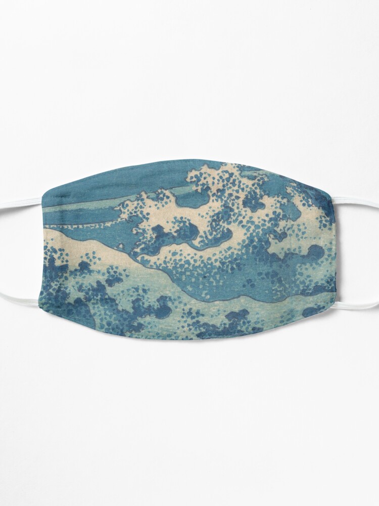 Alternate view of Japanese Woodblock Print Hokusai Wave Mask