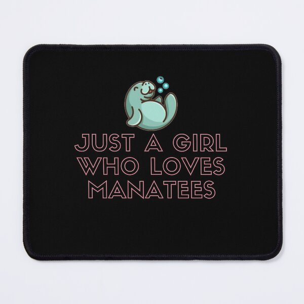 Item preview, JUST A GIRL WHO LOVES MANATEES FUNNY LOVE CUTE LOVELY PINK BLEU SUMMER designed and sold by Petartist.