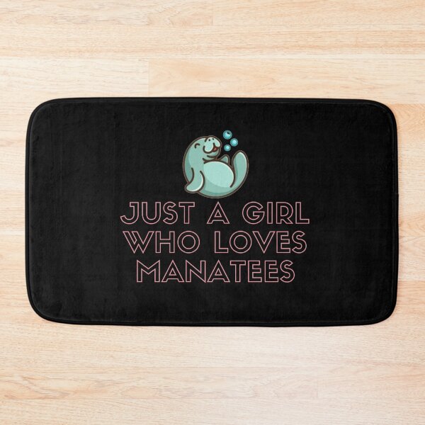 Item preview, JUST A GIRL WHO LOVES MANATEES FUNNY LOVE CUTE LOVELY PINK BLEU SUMMER designed and sold by Petartist.