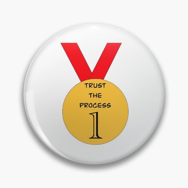 Item preview, Trust The Process Medal designed and sold by ArtbyLucy27.