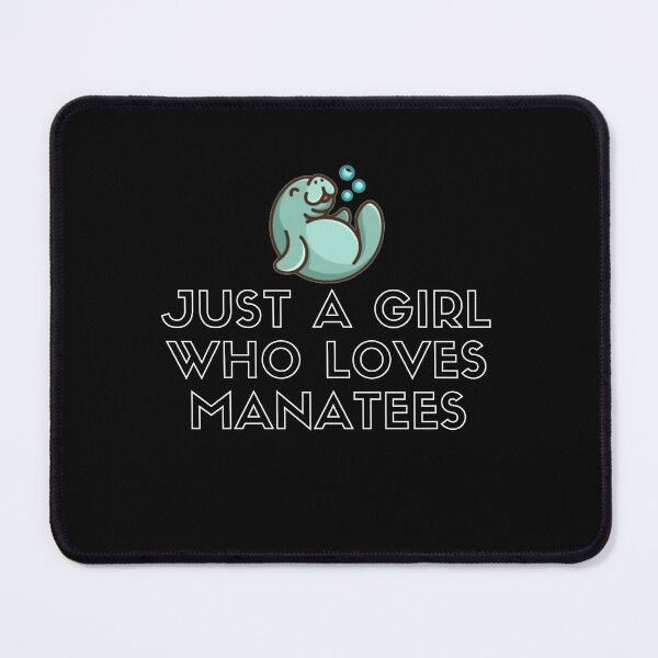 Item preview, JUST A GIRL WHO LOVES MANATEES FUNNY LOVE CUTE LOVELY PINK BLEU SUMMER designed and sold by Petartist.