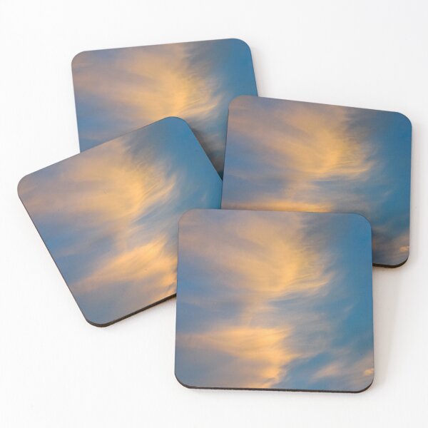 Item preview, Wispy pink and orange clouds captured by the warm sunset designed and sold by James-Cole.