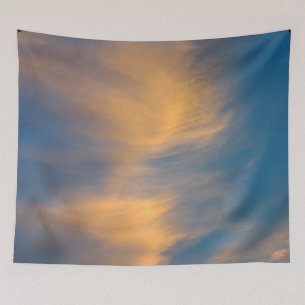 Item preview, Wispy pink and orange clouds captured by the warm sunset designed and sold by James-Cole.