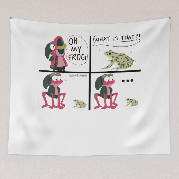 Item preview, Sprig meets a real frog Fantasy world Amphibia The Meaning Of Friendship designed and sold by AmphibiaKinsley.
