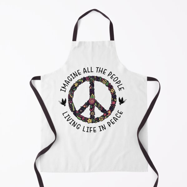 Item preview, Imagine All The People Living Life In Peace by John Lennon - Black designed and sold by CataRedBubble.