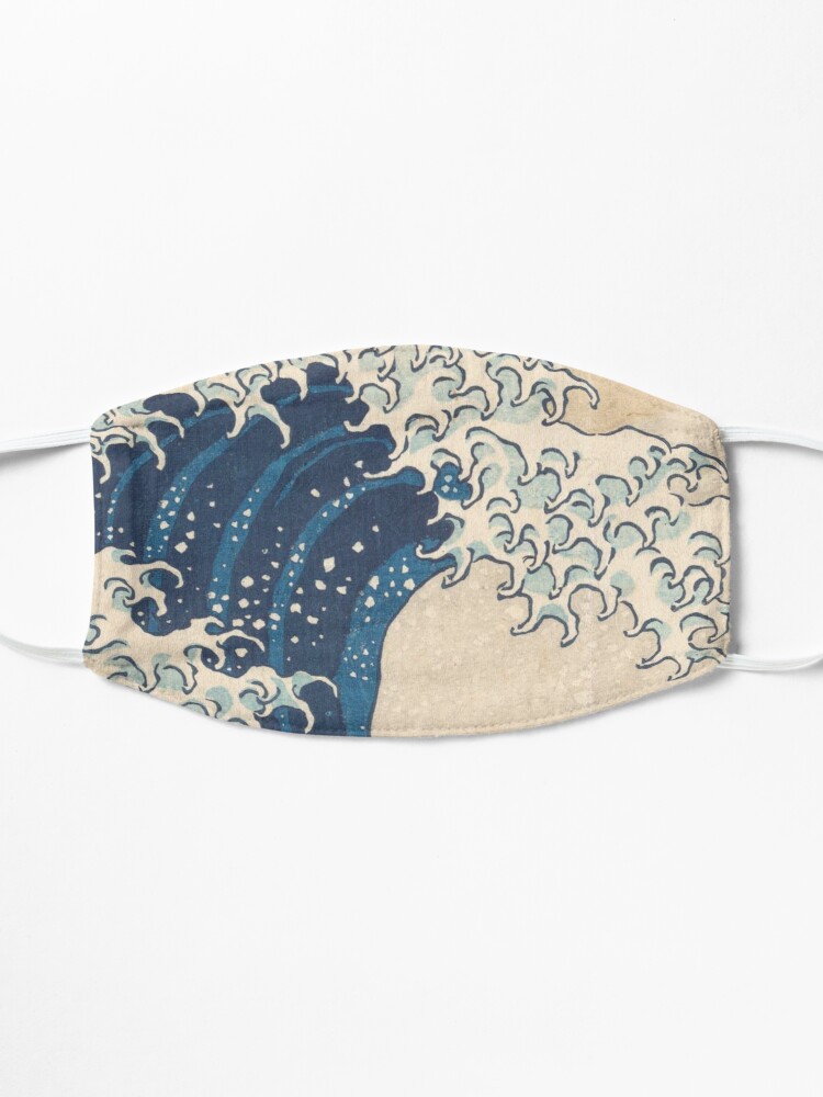 Alternate view of Hokusai Great Wave Kanagawa Detail Fingers of foam Mask