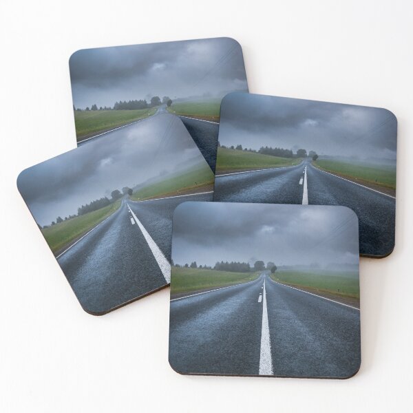 Item preview, A lonely country road shrouded in mysterious moody clouds and mist designed and sold by James-Cole.