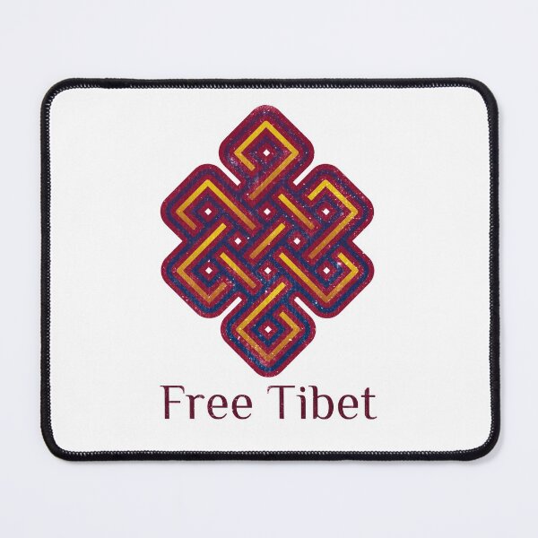 Item preview, Free Tibet. Tibetan Buddhist Endless Knot designed and sold by Rebel-Design.