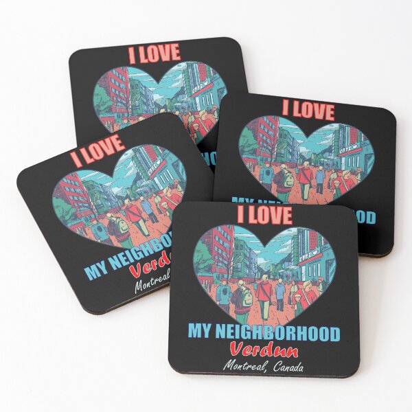 Item preview, I Love My Neighborhood Verdun Montreal - Community Pride designed and sold by artfulnotebook.