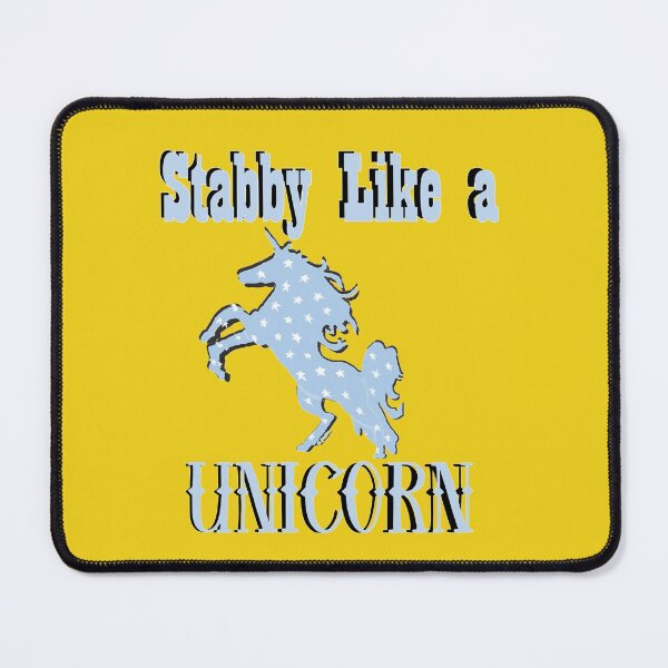 Item preview, Stabby Like a Unicorn in Light Blue designed and sold by AliCatOriginals.