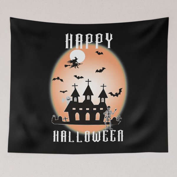 Item preview, Happy Halloween Silhouette designed and sold by FiaFiaPress.