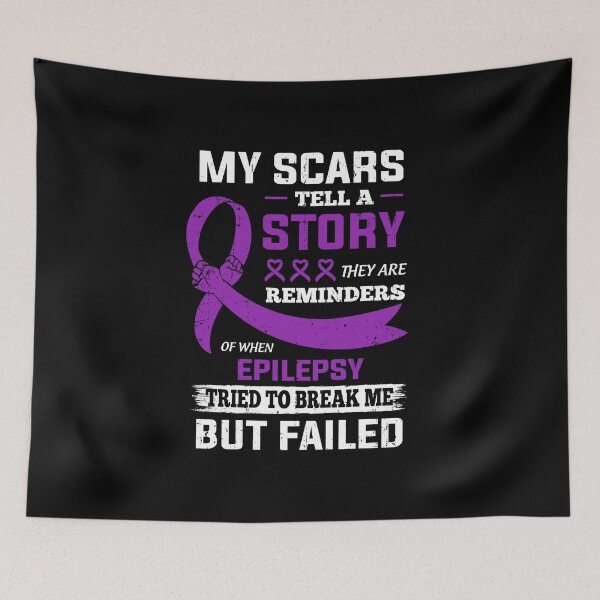 Item preview, My Scars Tell A Story Epilepsy Awareness designed and sold by cadieuxart.