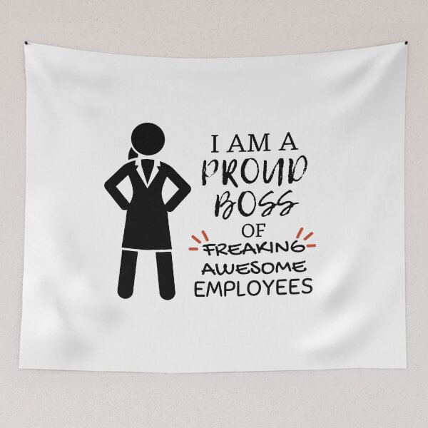 Item preview, I Am a Proud Boss of Freaking Awesome Employees designed and sold by Teetee94.