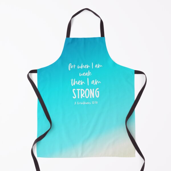 Item preview, Christian Bible Verse: When I am weak, then I am strong (white text) designed and sold by Ofeefee.
